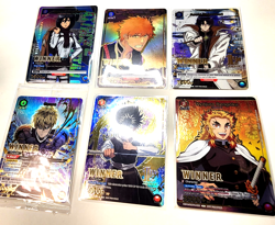 UNION ARENA 6 Winner Cards Ichigo, Opm, YYH, Ink, AOT GOING UP! INVEST PSA - Image 1