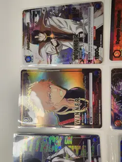 UNION ARENA 6 Winner Cards Ichigo, Opm, YYH, Ink, AOT GOING UP! INVEST PSA - Image 3