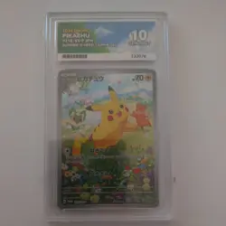 Pokemon Pikachu Card 218/Sv-p Summer Campaign Promo, Japanese Ace 10 Gem Mint - Image 1