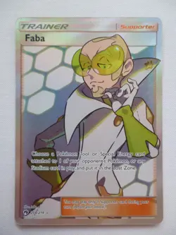 Pokemon TCG SM Lost Thunder - Full Art Faba 208/214 - NM - Image 2