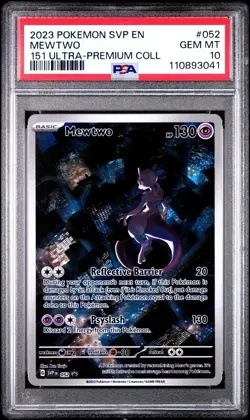 Mewtwo SVP 052 151 Ultra Premium Collection Promo Pokemon Card PSA 10 Gem Mint - Image 1