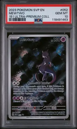 Mewtwo SVP 052 151 Ultra Premium Collection Promo Pokemon Card PSA 10 Gem Mint - Image 1