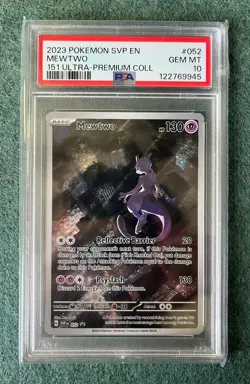 Mewtwo SVP 052 151 Ultra Premium Collection Promo Pokemon Card PSA 10 Gem Mint - Image 1