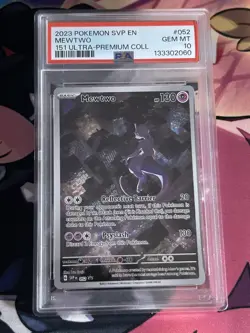 Mewtwo SVP 052 151 Ultra Premium Collection Promo Pokemon Card PSA 10 Gem Mint - Image 1