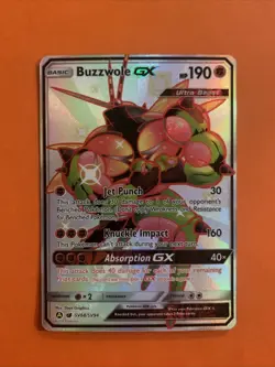 2019 Pokemon Hidden Fates: Shiny Vault Buzzwole GX Full Art Holo #SV68/SV94 - Image 1