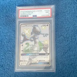 Mewtwo GX SV59/SV94 - Hidden Fates Shiny Vault - PSA 9 - Pokemon TCG - Image 1