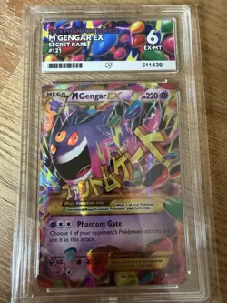 Pokemon TCG M Gengar EX Gold Secret Rare Card Phantom Forces 121/119 - Image 2