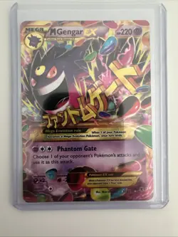 Pokemon TCG: XY Phantom Forces - Mega M Gengar EX 121/119 Secret Rare Holo - Image 1