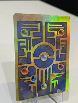 Pokemon 2000 Movie Promo Ancient Mew Severe Miscut Error Silver Bar Cross Hairs! - Image 5