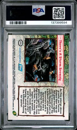 Pokemon Card There's A Storm Brewing #8 Topps The Movie 2000 Snorlax PSA 8 - Image 2