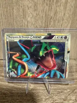 Pokemon Rayquaza & Deoxys Legend Ultra Rare Holo 89/90 Undaunted 140HP TCG Card - Image 1