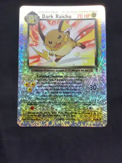 Pokemon Cards: Legendary Collection Reverse Holo: Dark Raichu 7/110 - Image 2