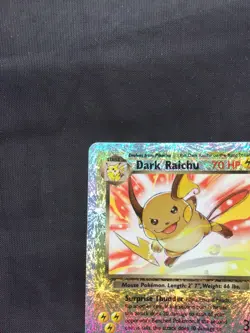 Pokemon Cards: Legendary Collection Reverse Holo: Dark Raichu 7/110 - Image 3