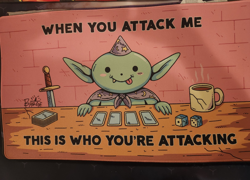 Wizard of Barge (JUST A LIL GUY) Playmat *Signed and Stitched* MTG - Image 1