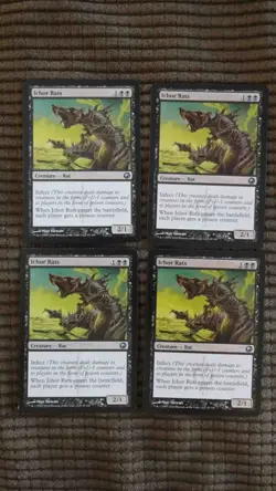 Magic: the Gathering / MtG Ichor Rats x4 Scars of Mirrodin - Image 1
