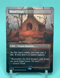 MTG Blood Crypt (Borderless) Reversable Shock Land Lorwyn Eclipsed ECL 0349 NM - Image 1