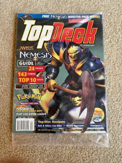 NEW FACT SLD MARCH 2000 TOP DECK MAG MAGIC THE GATHERING NEMESIS PACK + POKEMON! - Image 2