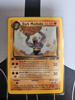 Pokemon - 1st Edition Team Rocket - Dark Machoke 40/82 - Uncommon LP/NM - Image 1