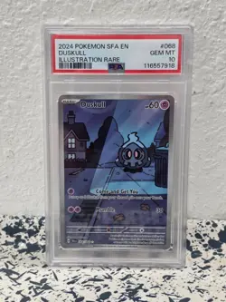 DUSKULL 068/064 Shrouded Fable Illustration Rare PSA 10 GEM MINT Pokemon TCG - Image 1