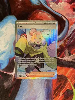Pokemon TCG Iono SVP 124 SVP Black Star Promos Holo Trainer-Supporter Promo - Image 1