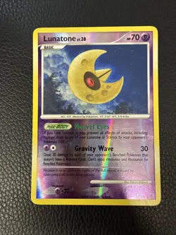 Lunatone 32/147 Reverse Holo Rare Pokemon TCG Supreme Victors MP - Image 1