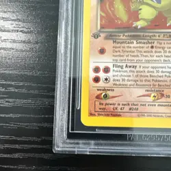 Dark Tyranitar 11/105 1st Edition Neo Destiny Holo Rare Beckett WOTC Pokemon - Image 3