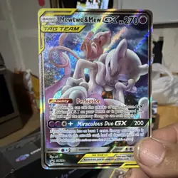 Pokemon Mewtwo & Mew GX TAG TEAM SM191 Holo Promo Basic 270HP 200 Attack - Image 1