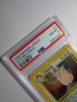 Pokemon 1999 Jungle Clefable NO SYMBOL Holo 1/64 **PSA 8** NM-MT #D - Image 2