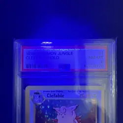 Pokemon Card Clefable Holo 1/64 PSA 8 Jungle Graded WOTC 1999 - Image 3