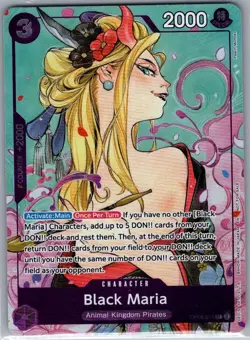 Black Maria (Illustration Box Vol.2) OP08-074 English - One Piece Card - NM - Image 1
