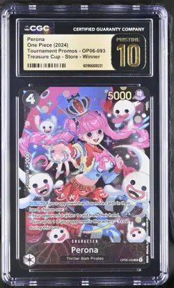 One Piece Perona OP06-093 Store Treasure Cup 2024 CGC PRISTINE 10 - Image 1
