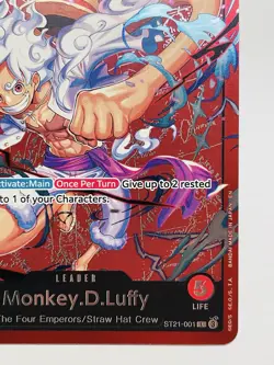 CARD ONE PIECE TCG - Monkey D Luffy ST21 Leader Alt art MINT English - Image 4