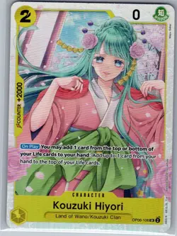 Kouzuki Hiyori OP06-106 SR Wings of the Captain - One Piece Card - NM - Image 1