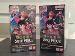 2Box One Piece Card THE NEW EMPEROR Booster Box OPK-09 Sealed Korean - Image 1