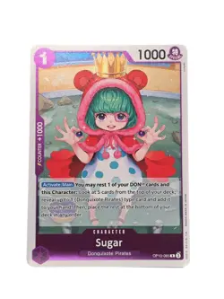 Sugar OP10-065 R Royal Blood - ENGLISH ONE PIECE Card Game NM - Image 1