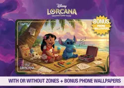 Disney Lorcana Playmat - Lilo & Stitch - Beach Picnic - TCG - Custom Playmat - - Image 1