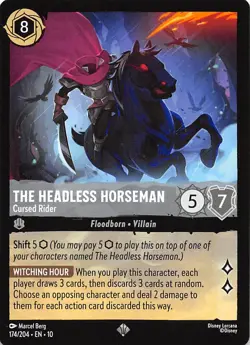 The Headless Horseman Cursed Rider 174/204 Whispers in the Well Disney Lorcana - Image 1