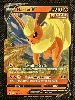 Flareon V SWSH149 SWSH: Sword & Shield Promo Cards Holo - Image 1