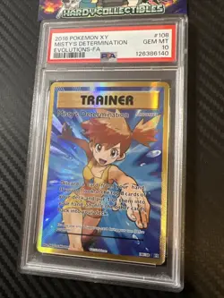 PSA 10 Misty's Determination 108/108 Pokemon Evolutions Holo Graded Card - Image 2