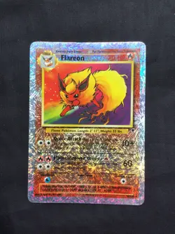 Pokemon Cards: Legendary Collection Reverse Holo: Flareon 10/110 - Image 1