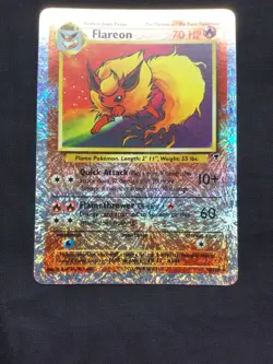 Pokemon Cards: Legendary Collection Reverse Holo: Flareon 10/110 - Image 2