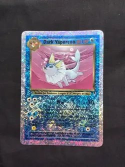 Pokemon Cards: Legendary Collection Reverse Holo: Dark Vaporeon 9/110 - Image 1