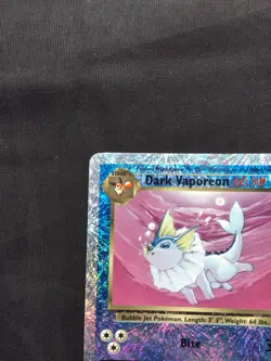Pokemon Cards: Legendary Collection Reverse Holo: Dark Vaporeon 9/110 - Image 3