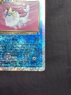 Pokemon Cards: Legendary Collection Reverse Holo: Dark Vaporeon 9/110 - Image 5