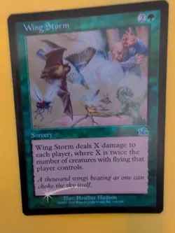 Wing Storm x4 sorcery MTG CARD OLD BORDER FOIL 4 CARD. PROPHECY JUNE 2000. - Image 2