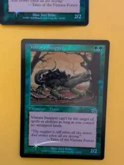 Vintara Snapper x2 Turtle MTG CARD OLD BORDER FOIL 2 CARD. PROPHECY JUNE 2000. - Image 2