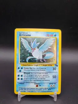 Articuno 2/62 Fossil Holo DMG Pokemon Card - Image 1