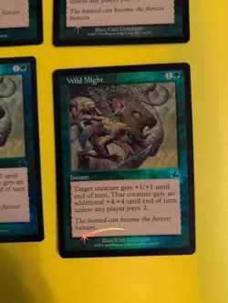 Wild Might Playset Instant MTG 4 CARD OLD BORDER FOIL CARD. PROPHECY JUNE 2000. - Image 1