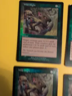 Wild Might Playset Instant MTG 4 CARD OLD BORDER FOIL CARD. PROPHECY JUNE 2000. - Image 4