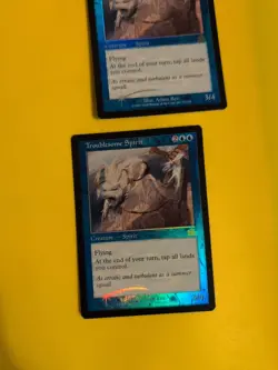 Troublesome Spirit x2 MTG CARD OLD BORDER FOIL 2 CARD. PROPHECY JUNE 2000. - Image 2